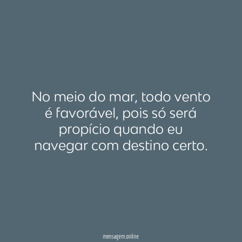 No meio do mar