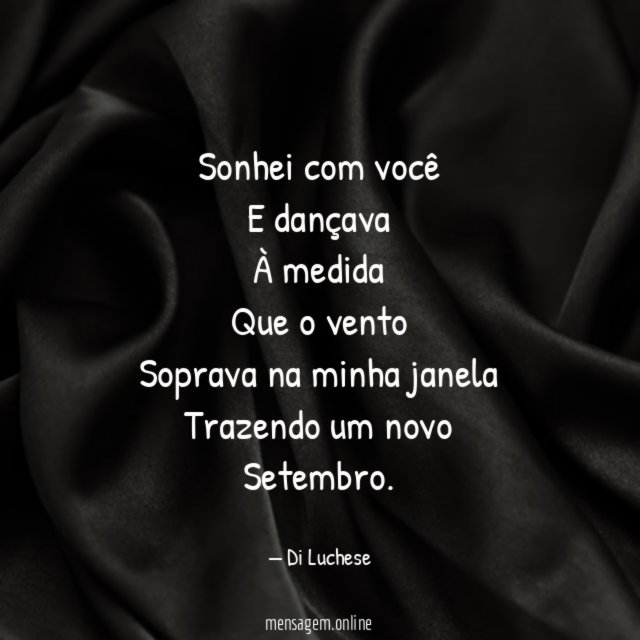 Sonhei com você E dançava À medida Que o vento Soprava na