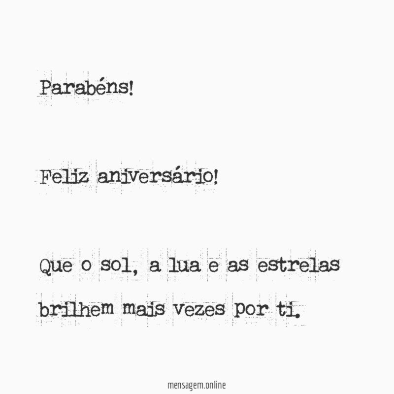 Parabéns