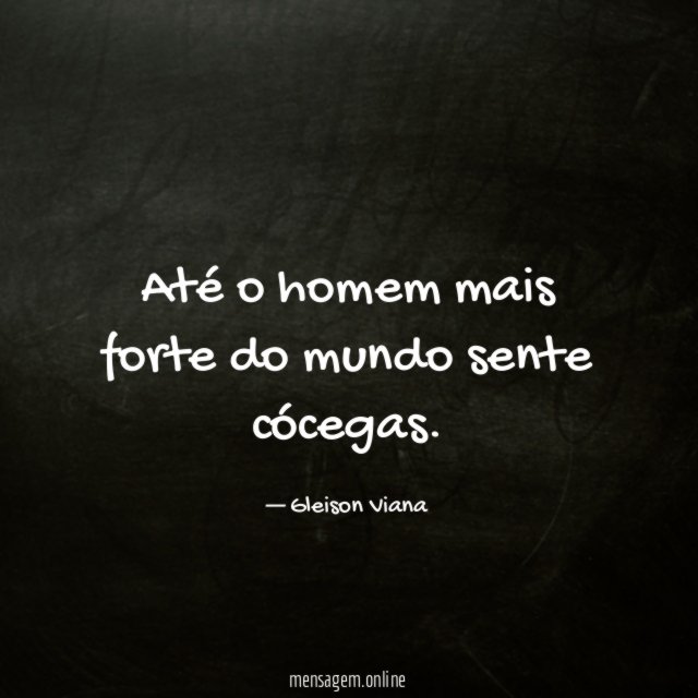 Até o homem mais forte do mundo sente cócegas