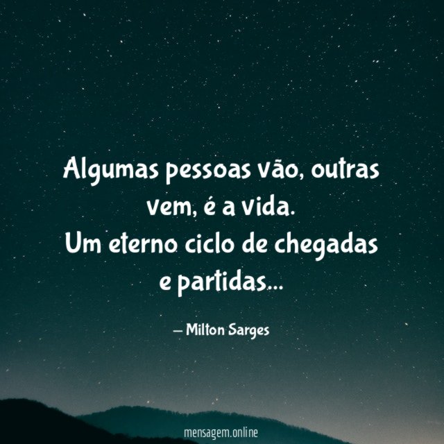 Algumas pessoas vão