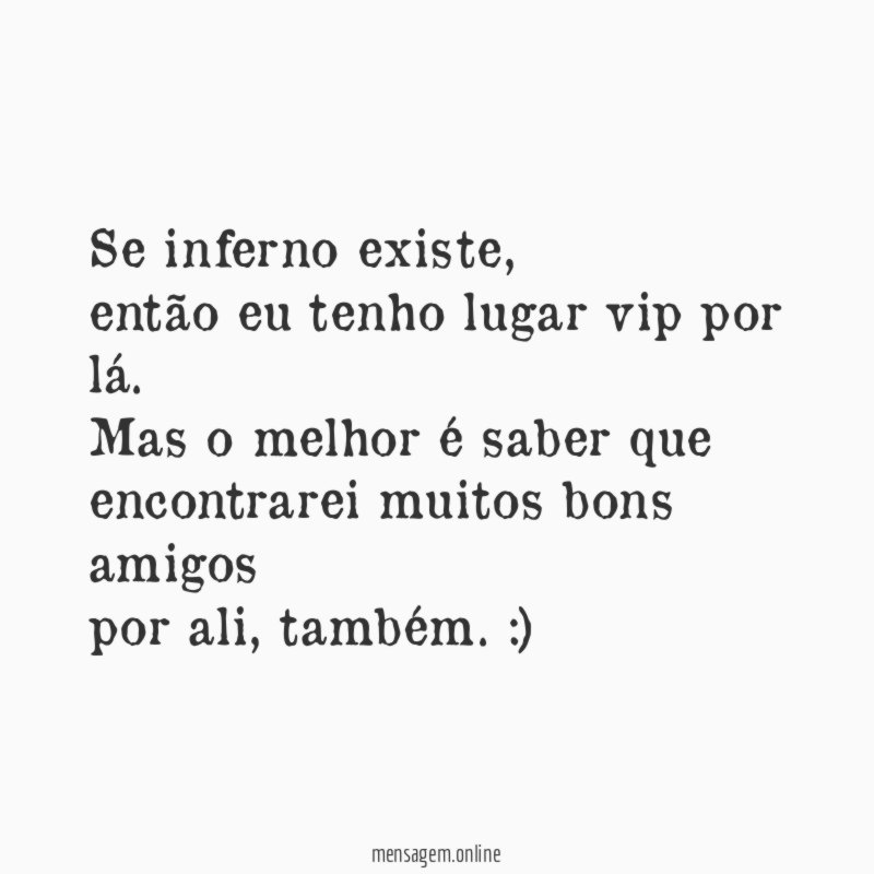 Se inferno existe