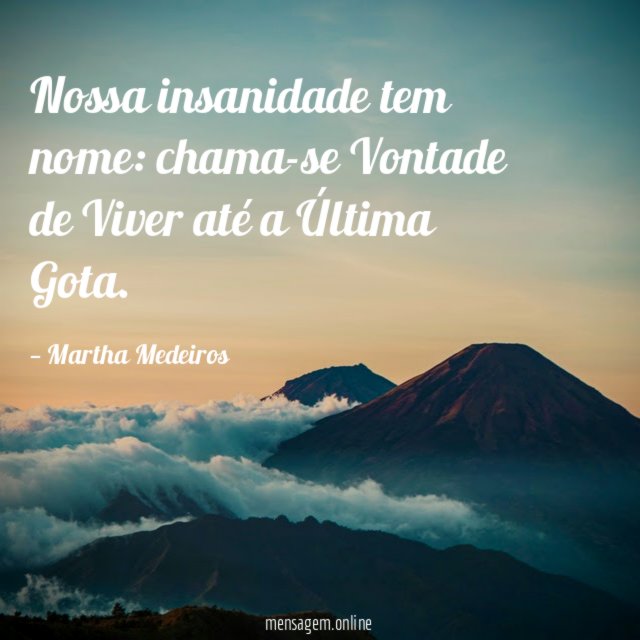 Nossa insanidade tem nome
