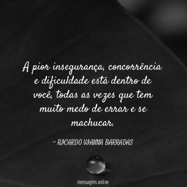 A pior insegurança