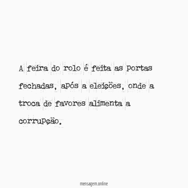 A feira do rolo é feita as portas fechadas