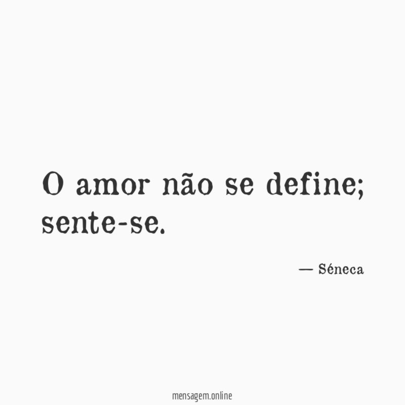 O amor não se define