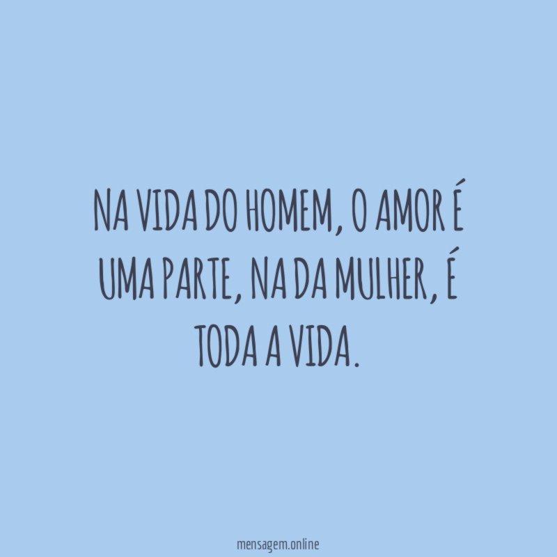Na vida do homem