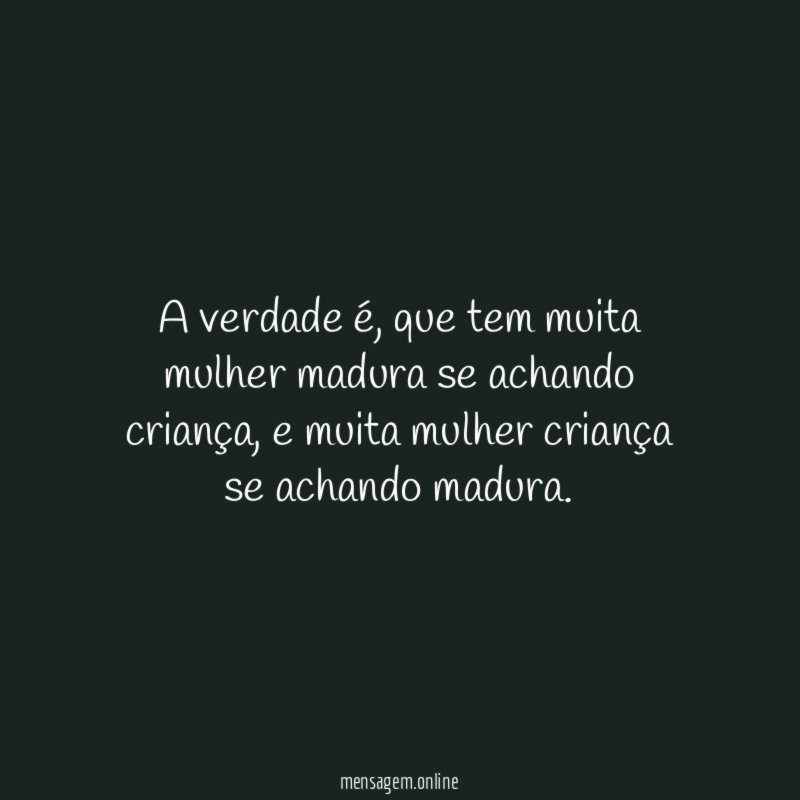 A verdade é