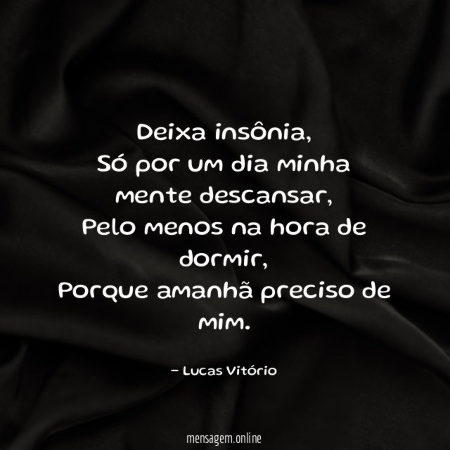 Deixa insônia
