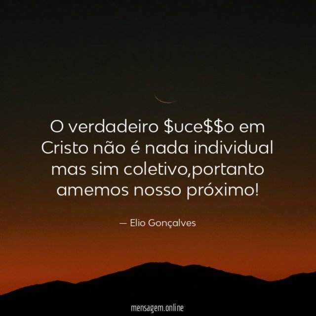 O verdadeiro $uce$$o em Cristo não é nada