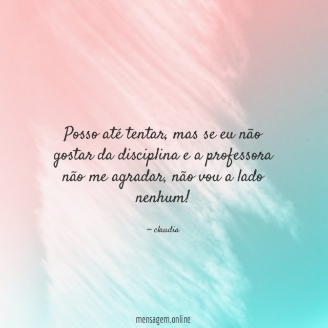 Posso até tentar