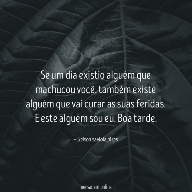 Se um dia existio alguém que machucou você