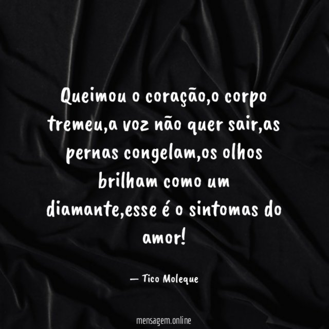 Queimou o coração