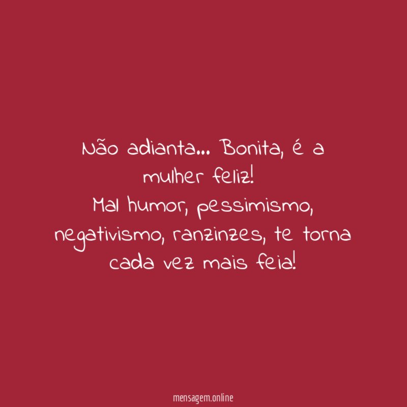 Não adianta