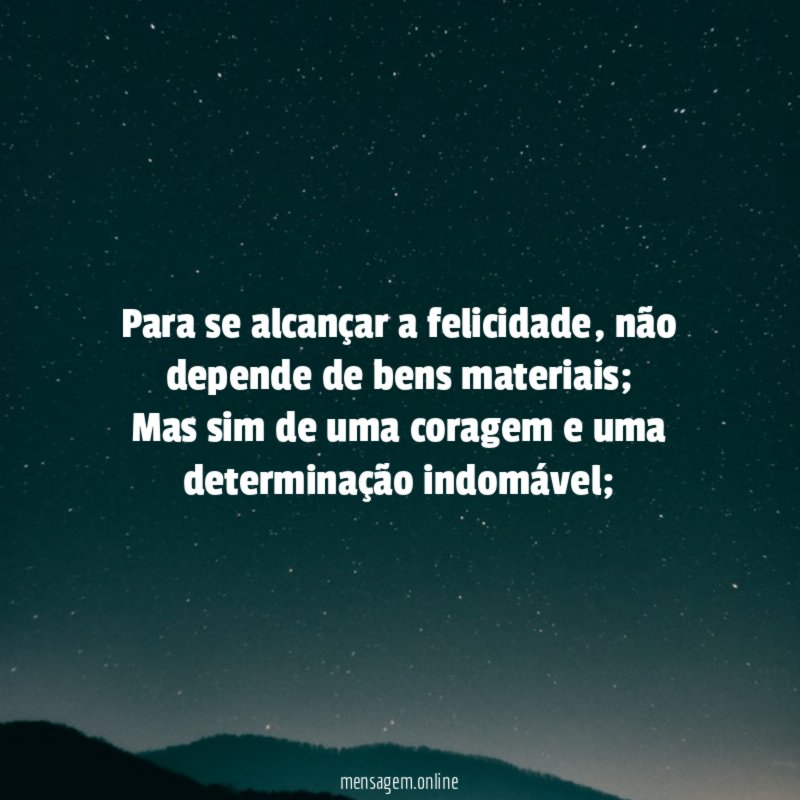 Para se alcançar a felicidade