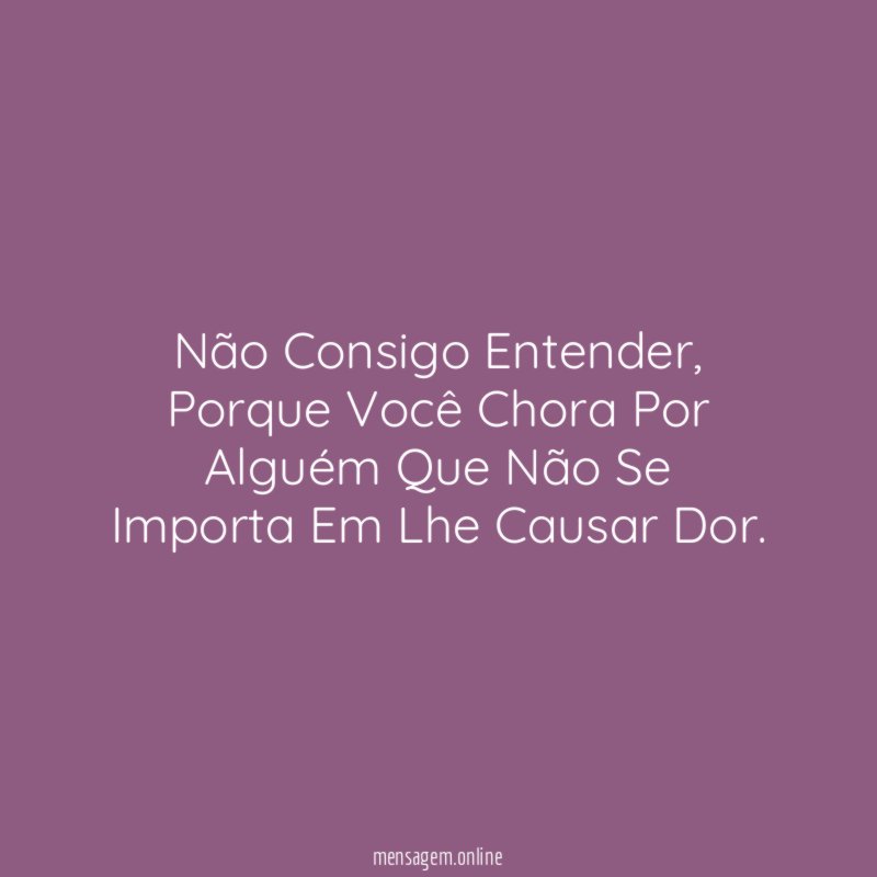 Não Consigo Entender