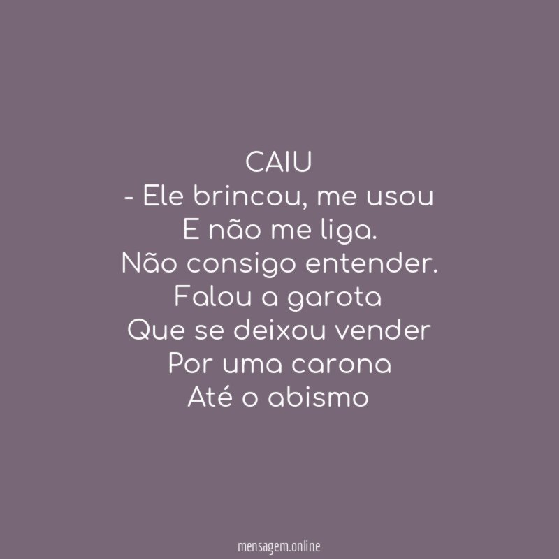 CAIU - Ele brincou