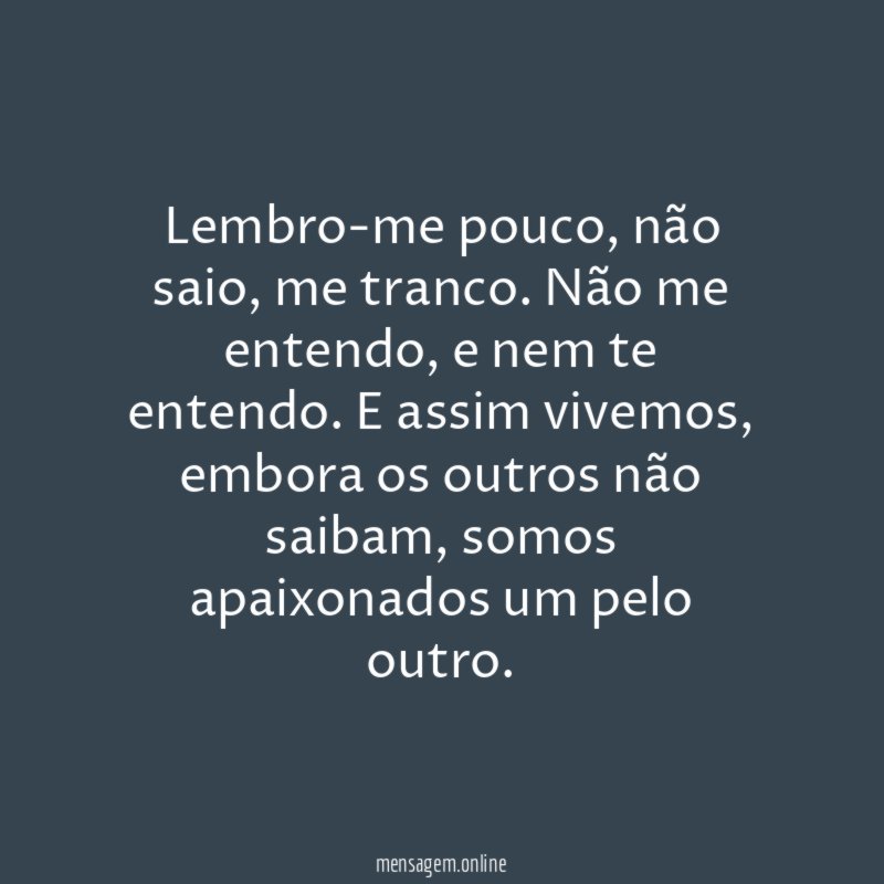 Lembro-me pouco