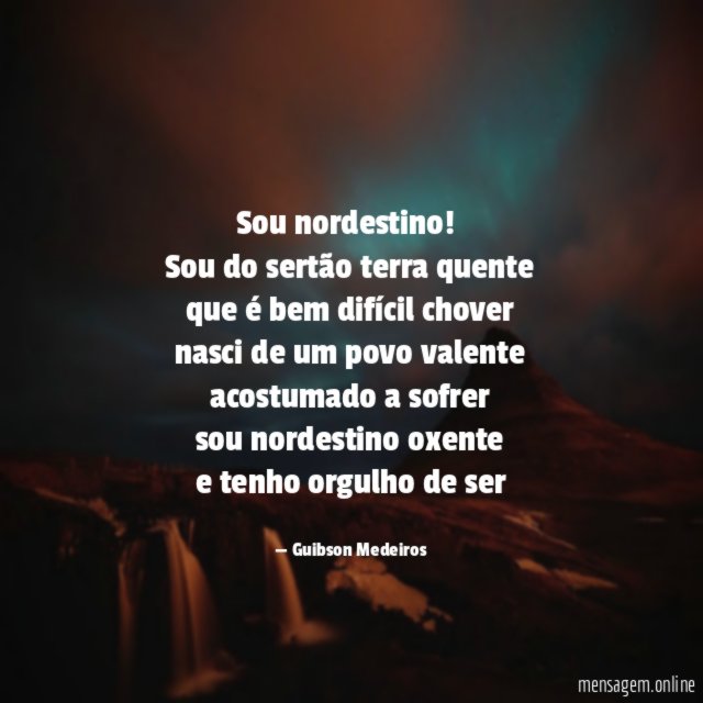 Sou nordestino!
