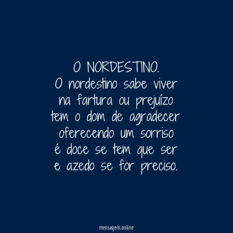 O NORDESTINO.