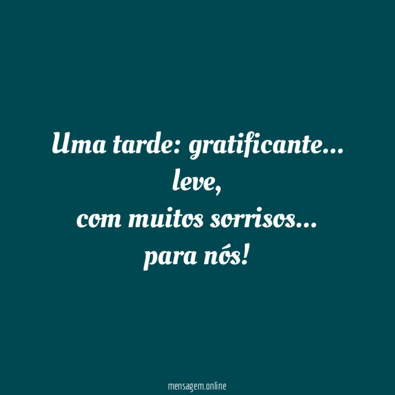 Uma tarde