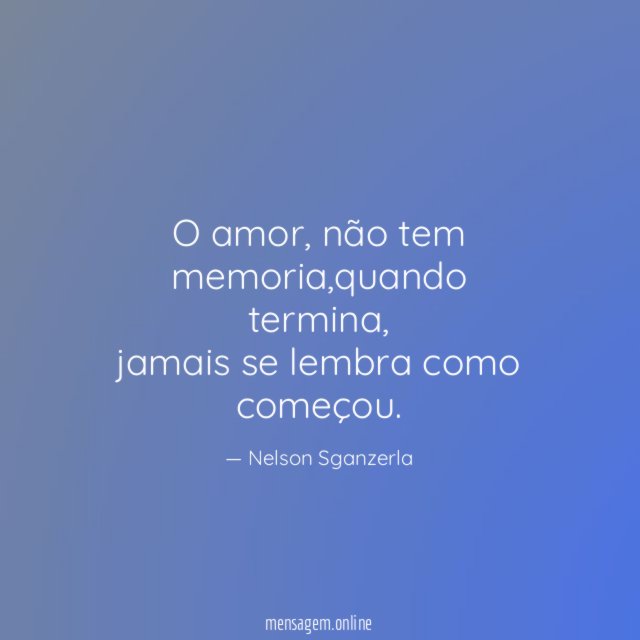 O amor