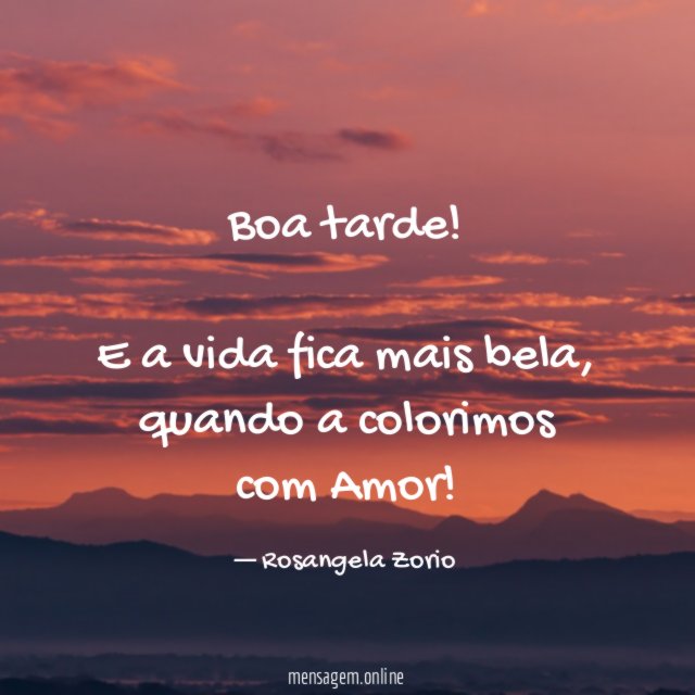 Boa tarde