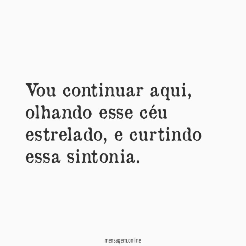Vou continuar aqui