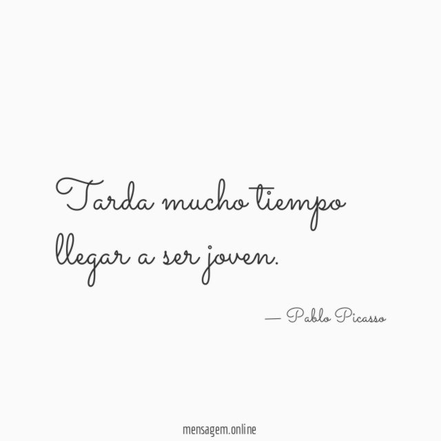 Tarda mucho tiempo llegar a ser joven