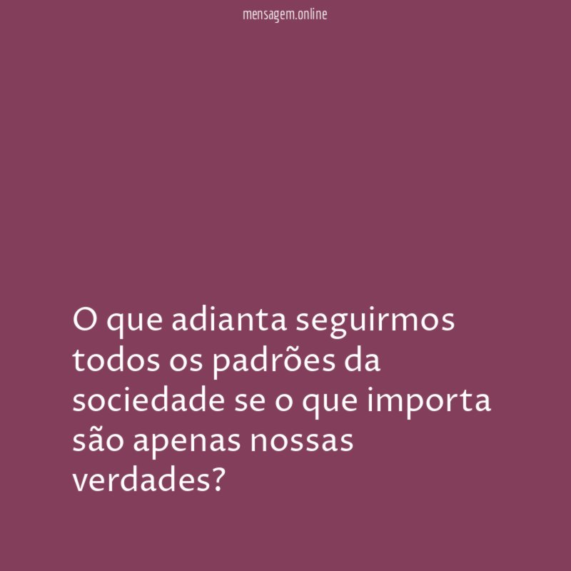 O que adianta seguirmos todos os padrões da