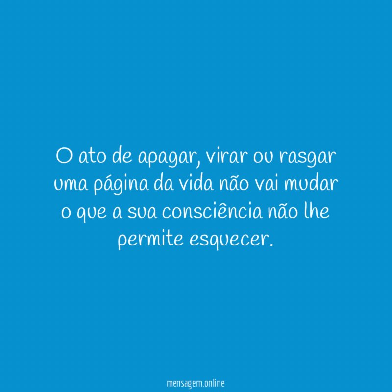 O ato de apagar