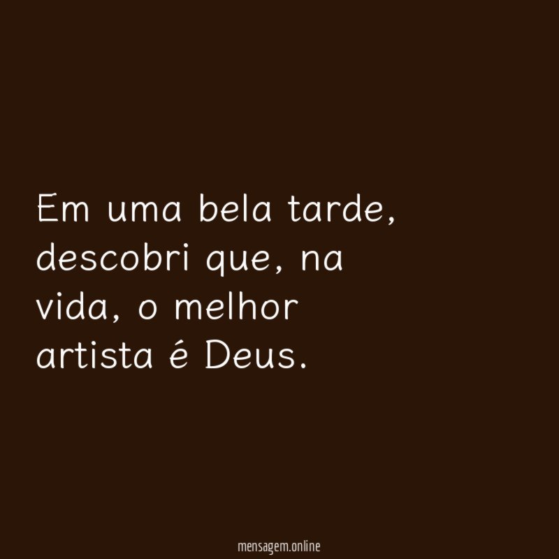 Em uma bela tarde
