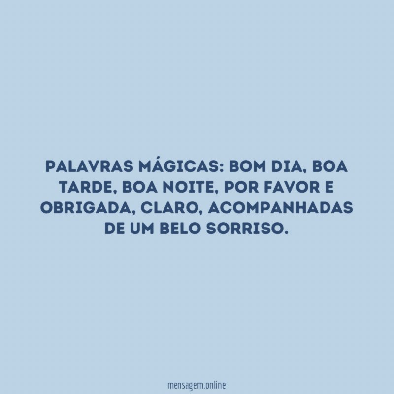 Palavras mágicas