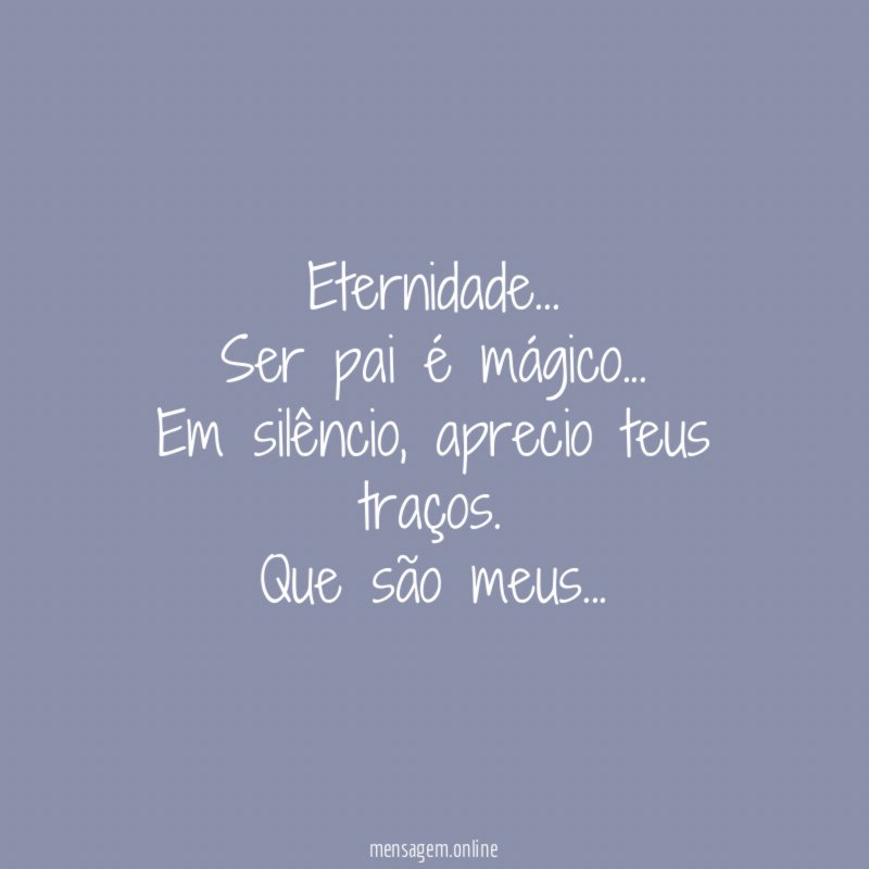 Eternidade…