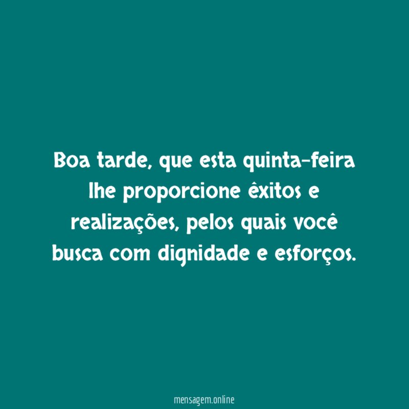 Boa tarde