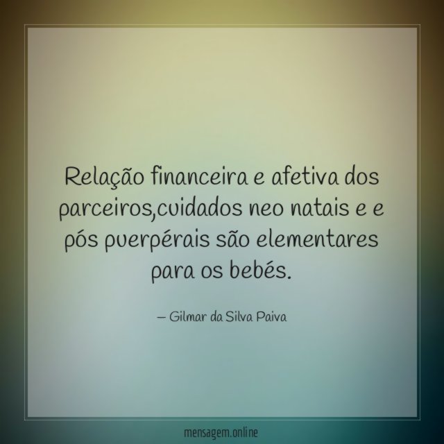Relação financeira e afetiva dos parceiros