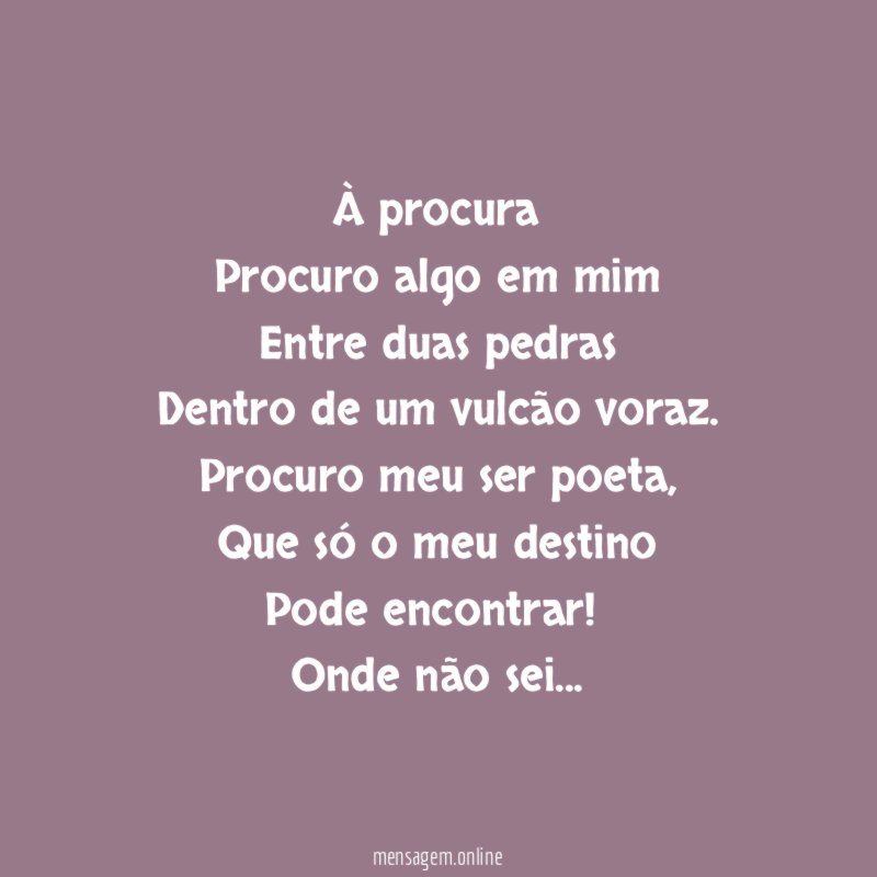 À procura