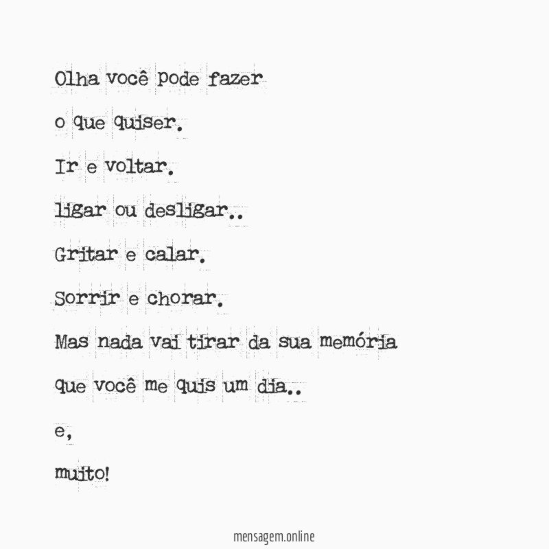 Olha você pode fazer
o que quiser.