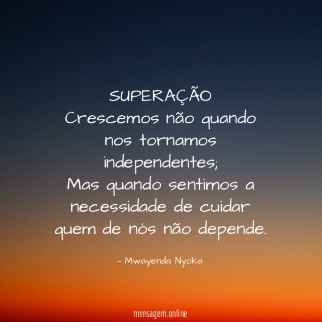 SUPERAÇÃO