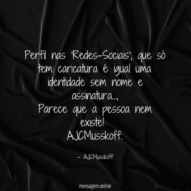 Perfil nas ‘Redes-Sociais’