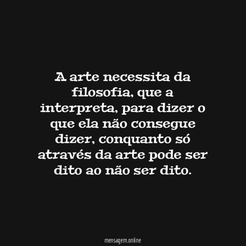A arte necessita da filosofia