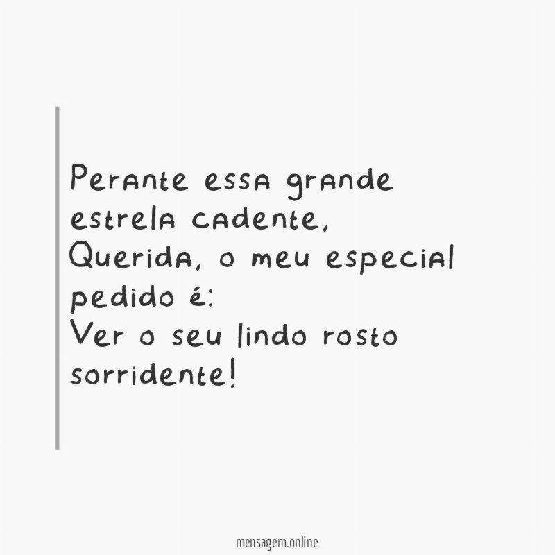 Perante essa grande estrela cadente