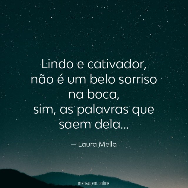 Lindo e cativador