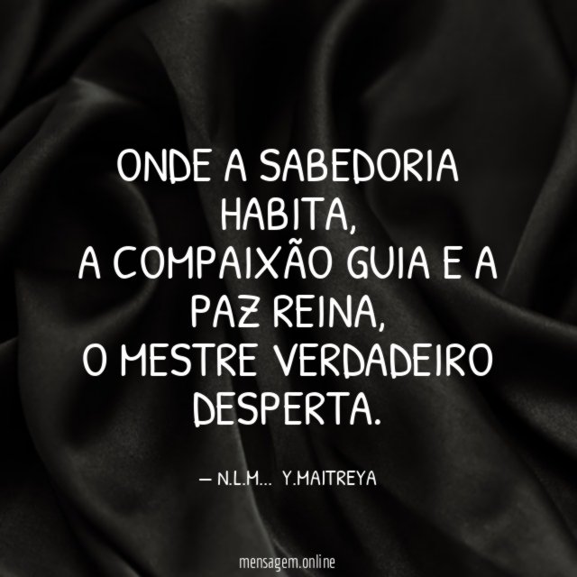ONDE A SABEDORIA HABITA