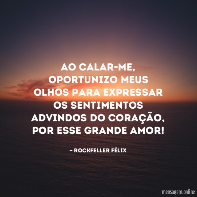 Ao calar-me