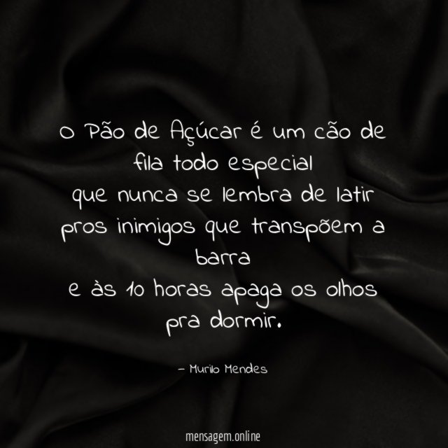 O Pão de Açúcar é um cão de