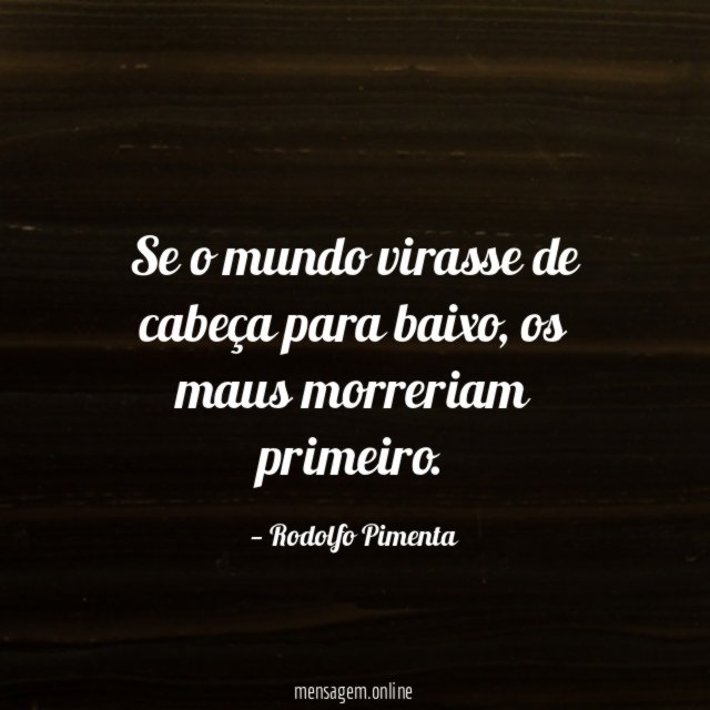 Se o mundo virasse de cabeça para baixo
