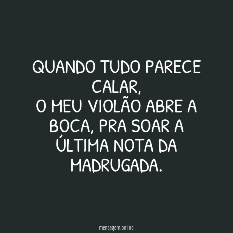QUANDO TUDO PARECE CALAR