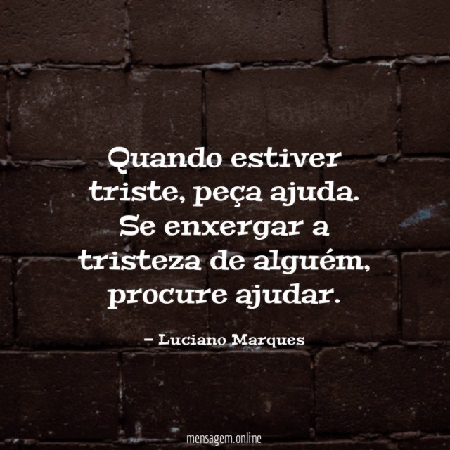 Quando estiver triste