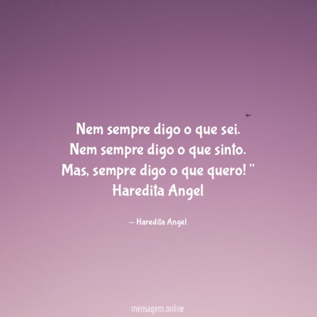 Nem sempre digo o que sei